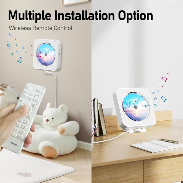 Thumbnail 3 de MICOCIOUS Bluetooth CD Player with Bluetooth 5.1