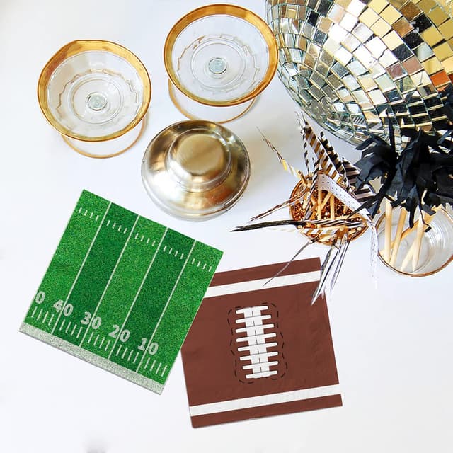 Thumbnail 5 de 80 Pack Football Party Napkins 🧻