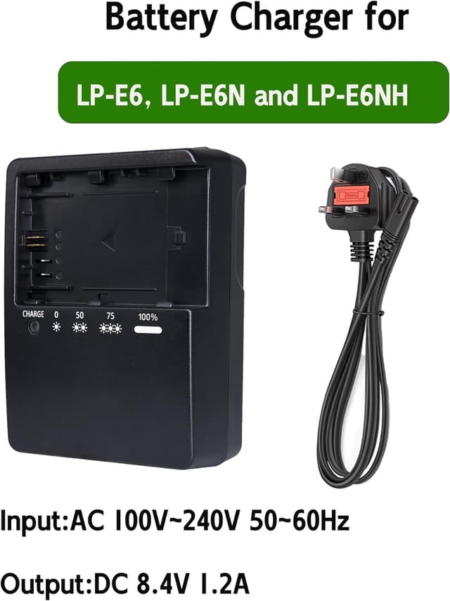 Detalle de LP-E6 charger 8.4V for Canon EOS