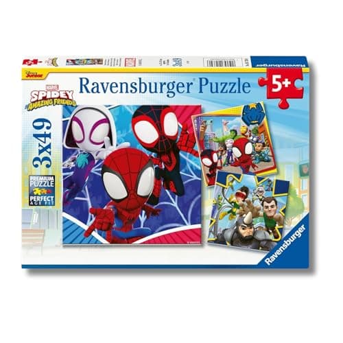 Detalle de Ravensburger Puzzles Spidey 3 x 49 piezas 🧩