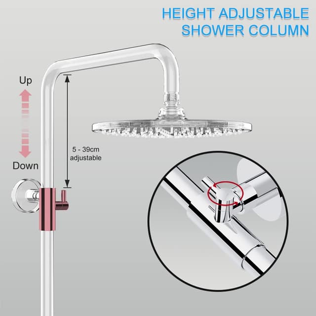 Detalle 2 de Rainsworth Duschsystem 25 cm Regendusche