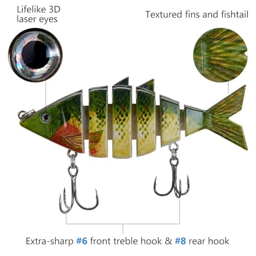 Thumbnail 4 de BASSDASH Bone Swimbait 3.7in hard fishing lure 🎣