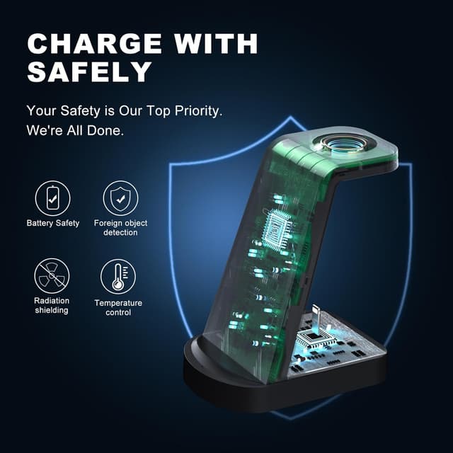 Thumbnail 4 de INNISTO 3 In 1 Caricabatterie Wireless