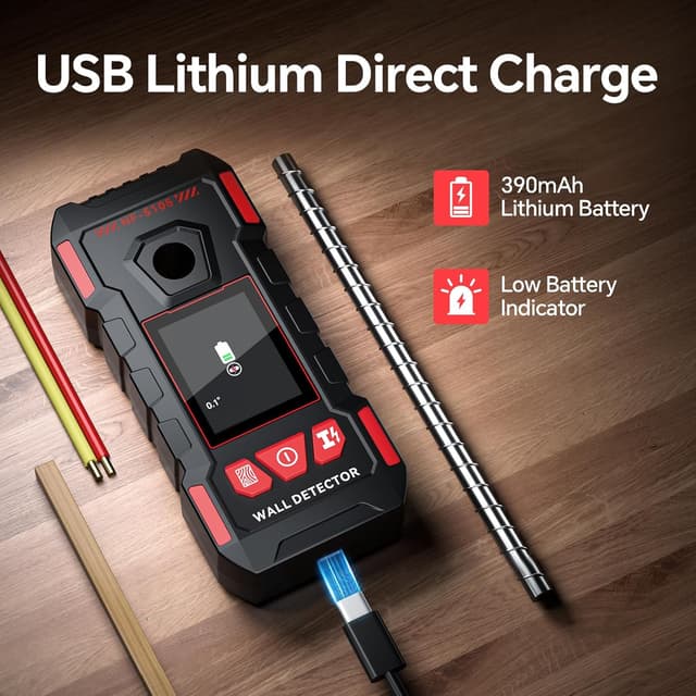 Detalle 2 de GOTMEET Electronic Stud Finder & Wall Scanner (6-in-1) with HD LCD display and voice