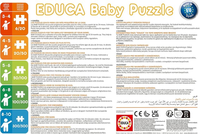 Detalle 1 de Educa - Puzzles Progresivos de Animales de la Granja 🐄