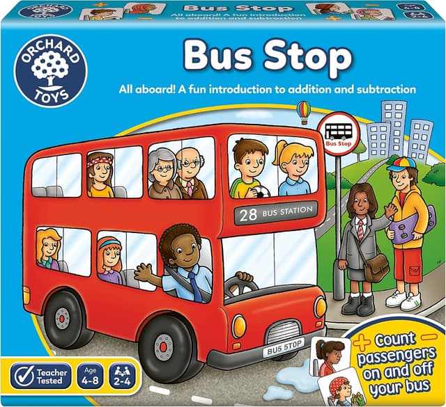 Detalle de Orchard Toys Bus Stop Game for ages 4-8
