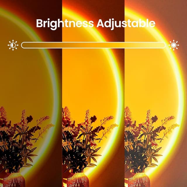 Detalle 2 de Kangtaixin Sunset Lamp RGB – Sonnenuntergang-Lampe mit App-Steuerung und 360° drehbarem LED-Projektor