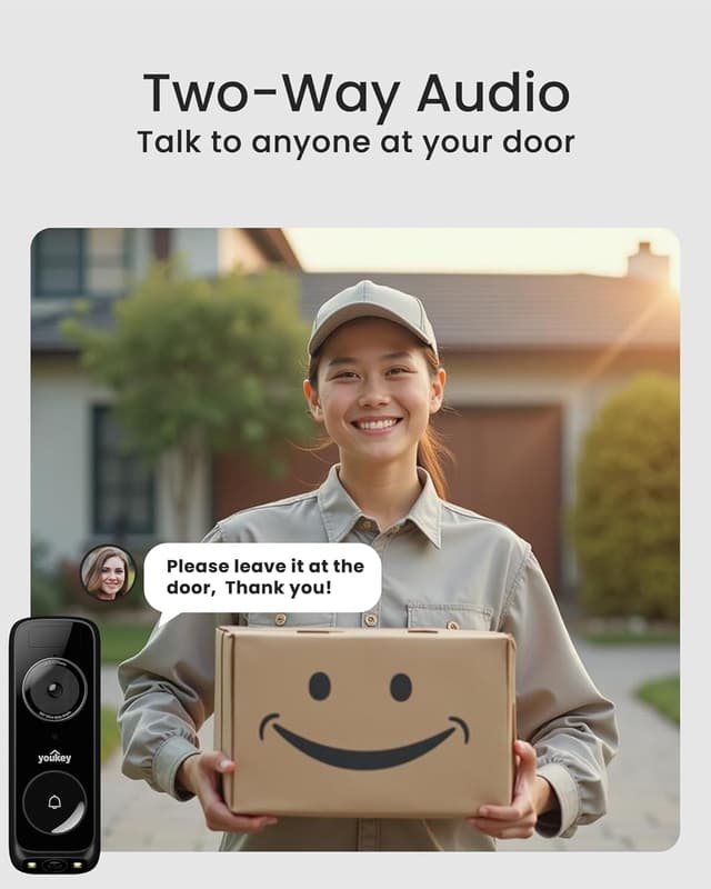 Thumbnail 6 de youkey DB312 dual camera doorbell, 2K