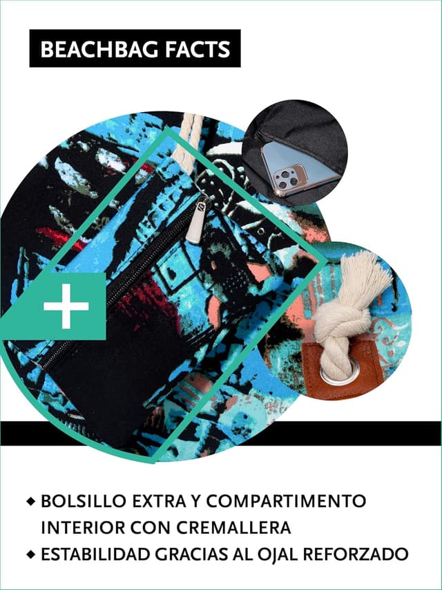 Thumbnail 2 de DonDon bolso de playa grande impermeable