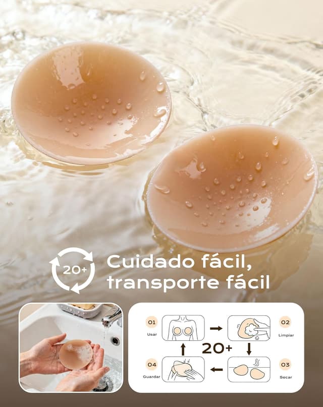 Thumbnail 4 de Pezoneras adhesivas invisibles 2 pares de silicona