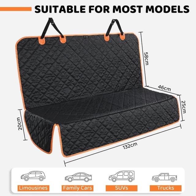 Thumbnail 3 de KYG Dog Car Seat Cover 132x58x46 cm