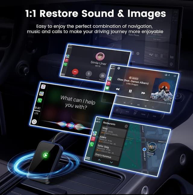 Detalle 2 de Lincisoonic CarPlay adapter for iPhone, zero-latency