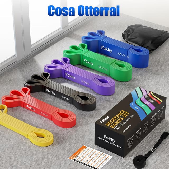 Thumbnail 6 de Fokky elastici fitness 5 livelli 125 lbs