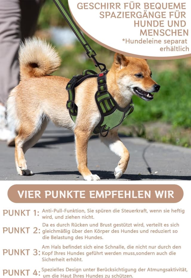 Detalle 2 de Hundegeschirr Anti-Zug S mit 3 Schnallen