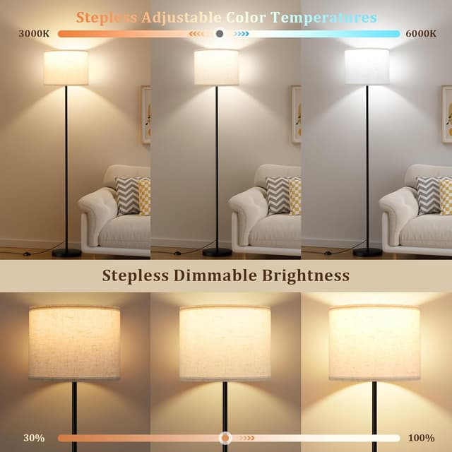 Thumbnail 1 de PreeOtti 60" floor lamp dimmable with remote