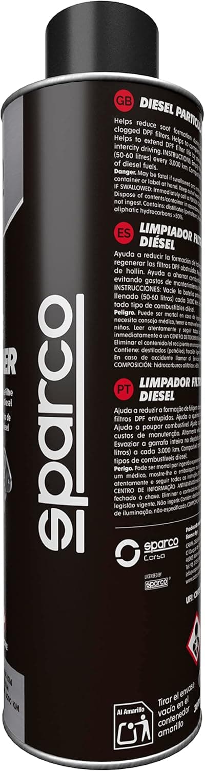 Detalle de Sparco additif pour nettoyage du filtre à particules diesel (300 ml)