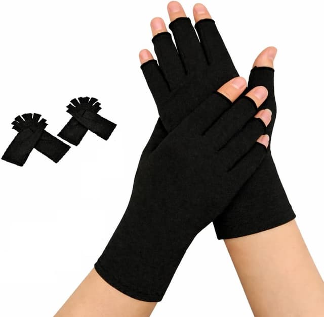 Detalle 2 de Dr.Arthritis Compression Gloves (Open Finger) for Arthritis, Carpal Tunnel & Raynaud Support