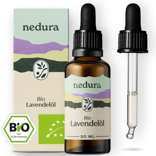 Detalle de nedura® BIO Lavendelöl (Lavandula angustifolia) – 100% naturreines ätherisches Öl, 30 ml