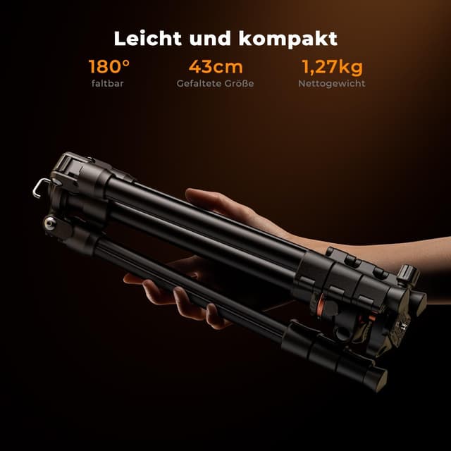 Detalle 2 de K&F CONCEPT Handy-Kamerastativ 178 cm
