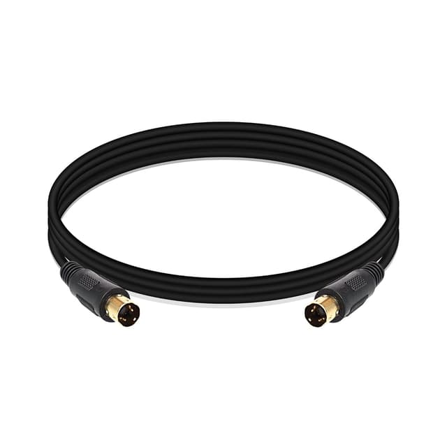 Detalle de XMSJSIY S-Video (SVHS) Male-to-Male 4 Pin Mini-Din Extension Cable, 1m