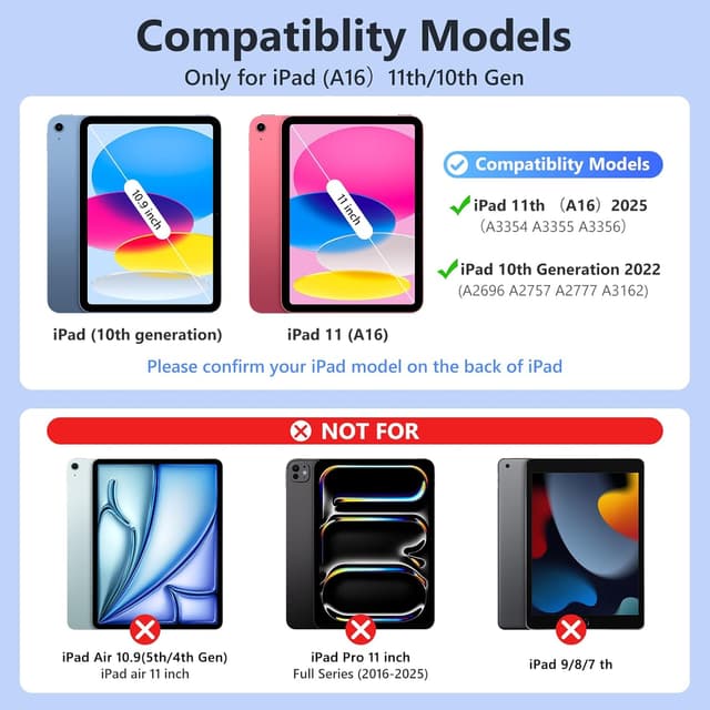 Thumbnail 1 de FUWANG Touch Keyboard Case 360° Rotate 11 inch