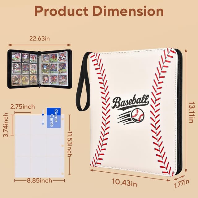 Thumbnail 5 de ULLTOON Baseball Card Binder 1080-Pocket card organizer