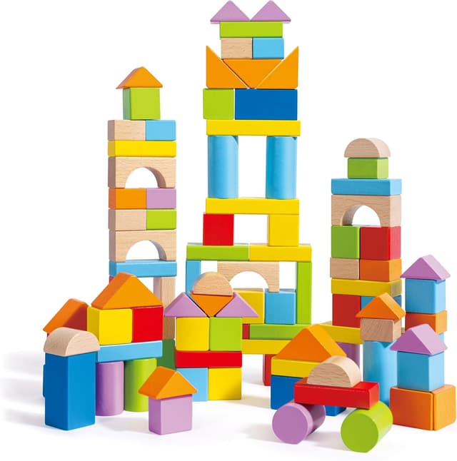 Thumbnail 6 de Hape Wunderbare Holzbausteine – 101-teiliges Set bunter Klötze ab 12 Monaten