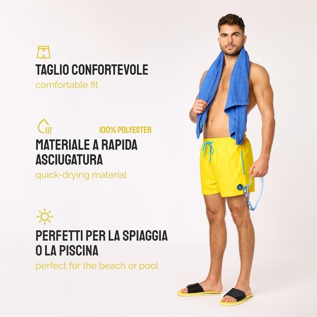 Detalle de Costume uomo mare extra corto con taschino Ladeheid LA40-199, in poliestere traspirante e fodera in rete