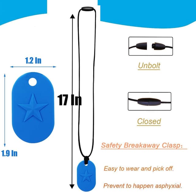 Thumbnail 6 de GNAWRISHING Chew Necklaces 10pcs for Sensory Kids