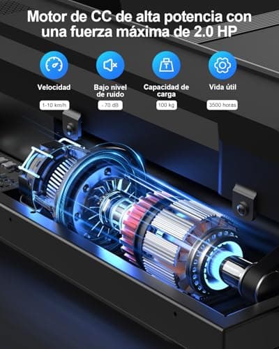 Detalle de Zeporix Cinta de Correr Plegable Andar con pantalla LCD de 3,5" y motor CC (hasta 100 kg) 3 en 1