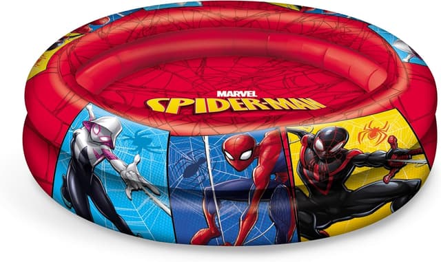 Detalle de Mondo Toys Spider-Man - Piscina gonfiabile per bambini a 2 anelli, diametro 100 cm (16931)