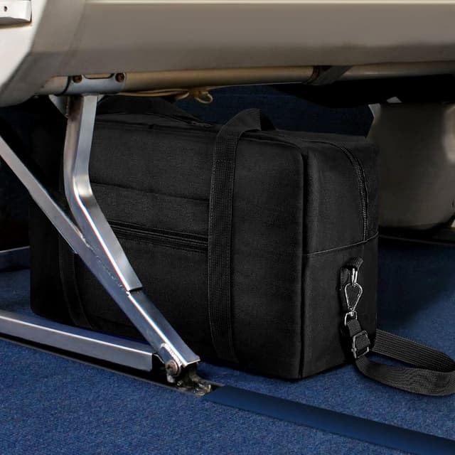 Detalle 2 de CNMTCCO Ryanair cabin bag 40x20x25 underseat holdall with shoulder strap (black)