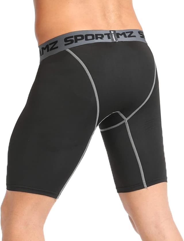 Thumbnail 1 de AMZSPORT set 1/2/3 pantaloncini uomo a compressione: shorts sportivi traspiranti per palestra e running