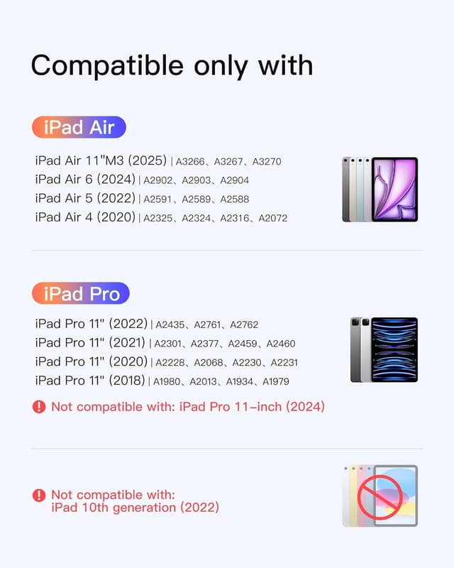 Detalle 2 de Inateck iPad magnetic keyboard case 130° stand