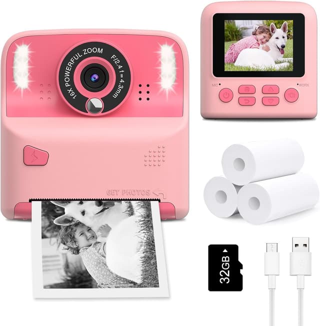 Detalle de Amzelas Kids Instant Print Camera