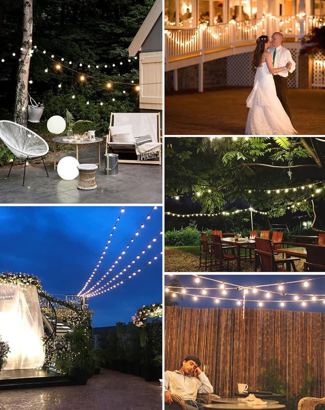 Thumbnail 6 de Zuske 20 m Lichterkette Außen mit 30+2 warmweißen G40 LEDs (IP65)