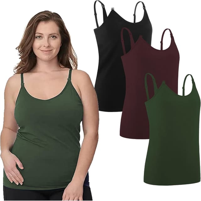 Detalle de Under Control Nursing Cami Tank Tops 3-pack