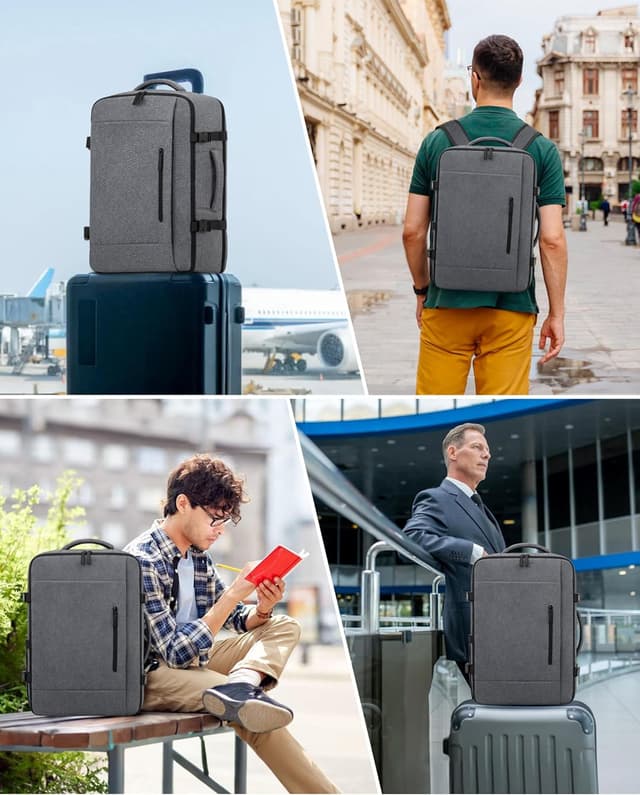 Thumbnail 6 de LOVEVOOK Easyjet Handgepäck 45x36x20 cm – Rucksack für 15,6‑Zoll‑Laptop (30 l) mit 180°‑Öffnung