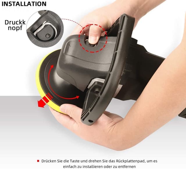 Detalle 2 de SPTA Poliermaschine mit 1200 Watt für Auto