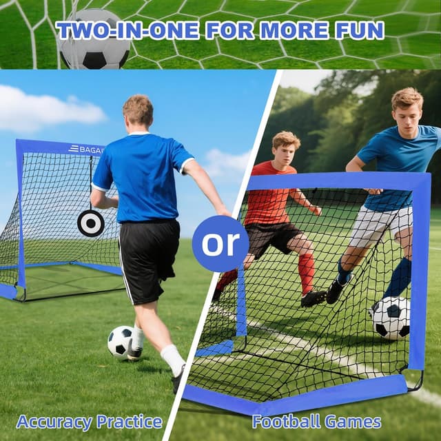 Thumbnail 6 de Bagail Football Goal rete calcio pop up 120×90×90 cm