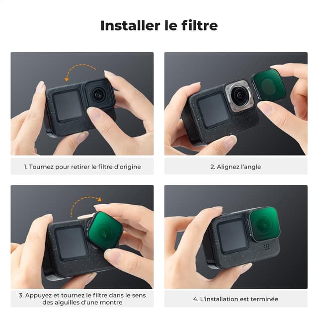 Thumbnail 6 de K&F Concept Filtre UV pour GoPro