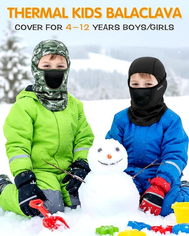 Thumbnail 4 de AOPREL Kids Balaclava Ages 4-12