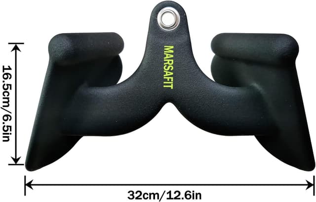 Detalle de MARSAFIT Kabelzug-Übungsstange (Lat Pulldown/Row) mit Griffen – für Bizeps, Trizeps & Rücken-Training bis 400 kg