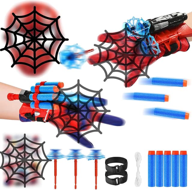 Imagen de NHYDZSZ Guanti Spiderm per bambino con lanciatore e maschera en OfertitasTOP