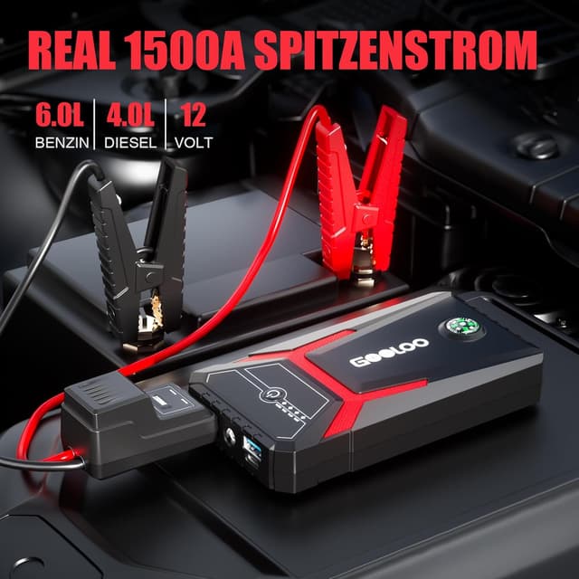 Detalle 2 de GOOLOO GE1500 Starthilfe 1500A