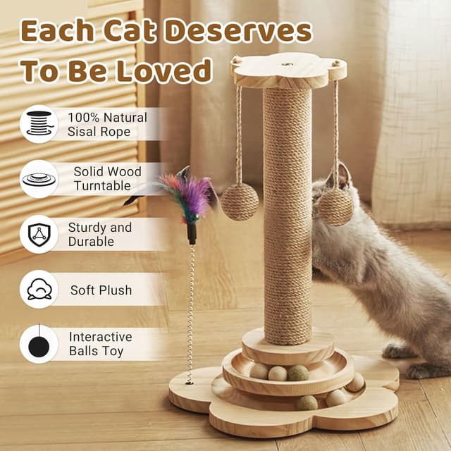 Thumbnail 5 de Cat Scratching Post 45 cm for Smaller Cats 🐱