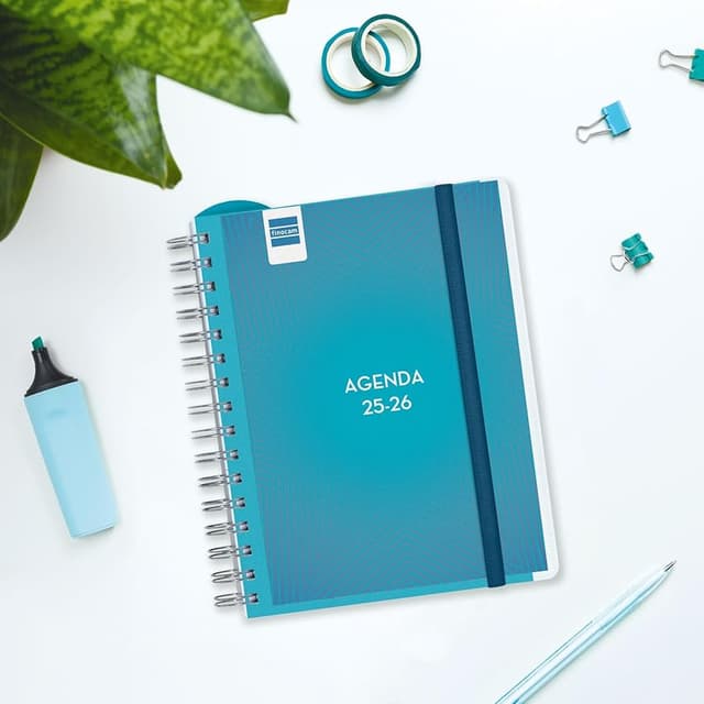 Detalle 2 de Finocam Agenda Docente Magistral Personalizable 2025-26 azul