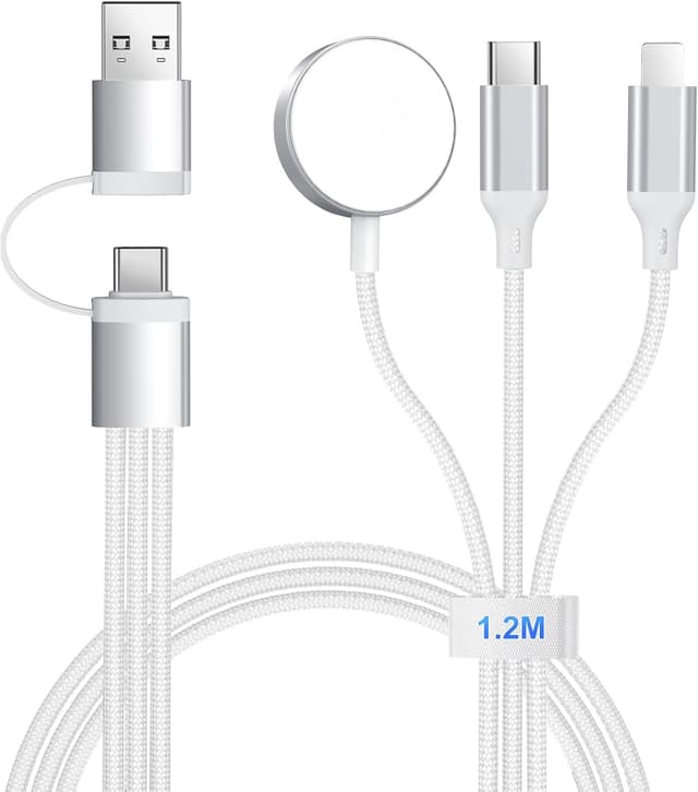 Thumbnail 5 de 3 in 2 Ladekabel 120 cm für iPhone und Watch