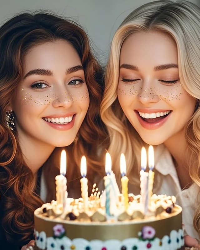 Thumbnail 3 de XICZH Gold Face Glitter Stickers, 10 pcs ⚡