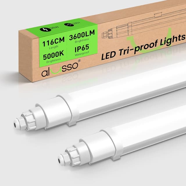 Detalle de ALUSSO LIGHTING LED Feuchtraumleuchte 116 cm, 36W